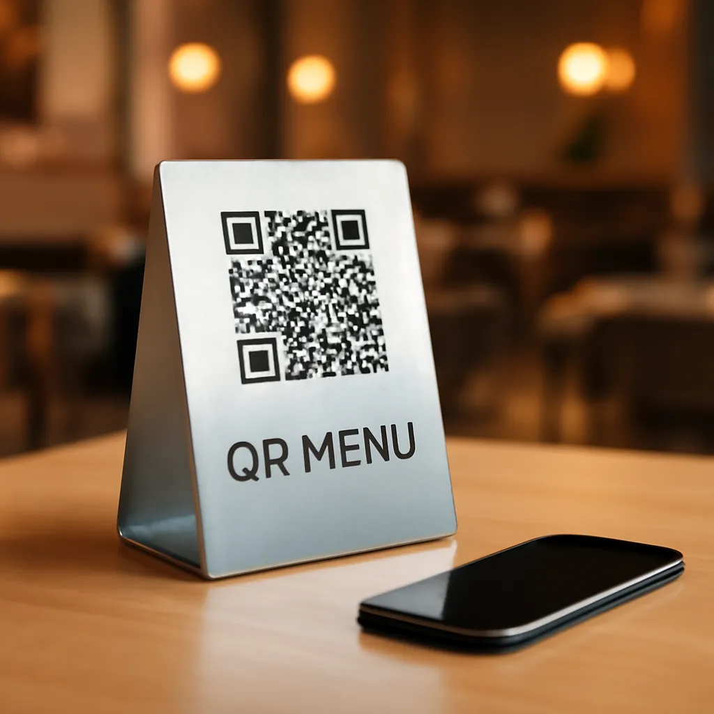 Metal QR Karekod Menü Standı - Görsel 2