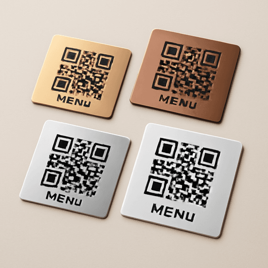 Metal QR Kod Menü