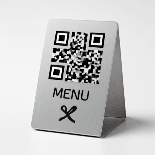 Metal QR Karekod Menü Standı